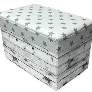 Fabric organizer stool HWS556